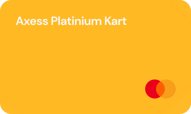 Axess Platinum kredi kartı